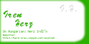 iren herz business card